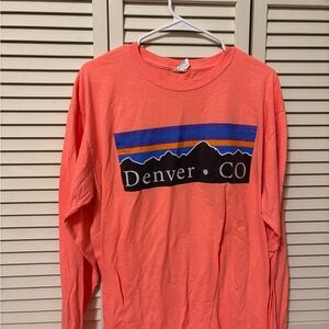 Coral Denver Colorado Long Sleeve Shirt